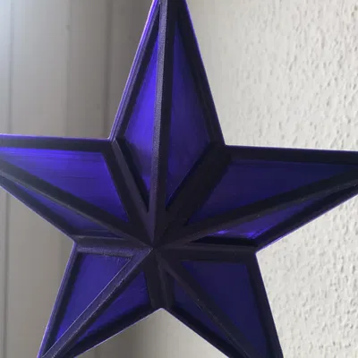 Ngôi sao Giáng sinh 5 cạnh treo trang trí cây thông