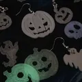 Bông tai Halloween hình bí ngô và ma quái - Thumbnail 1