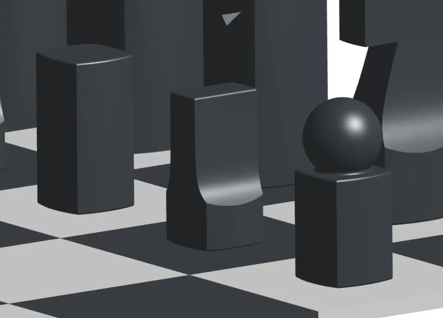 Bộ cờ vua tối giản phong cách hiện đại - Image 3