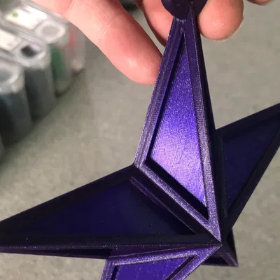 Ngôi sao Giáng sinh 5 cạnh treo trang trí cây thông