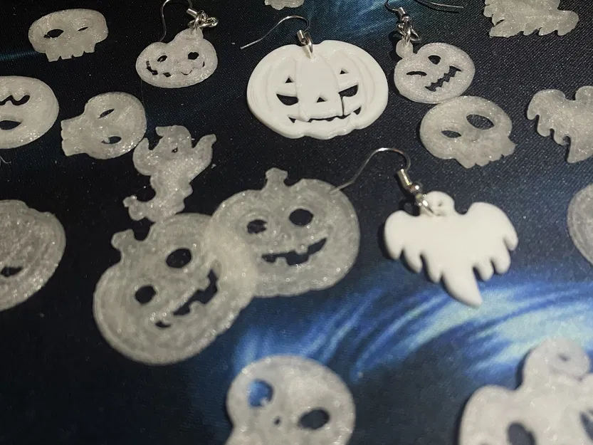 Bông tai Halloween hình bí ngô và ma quái - Image 4