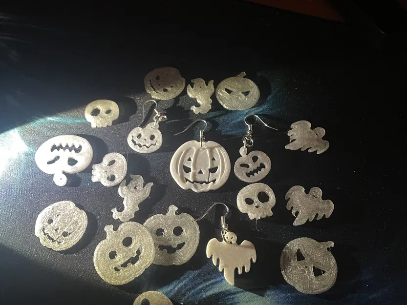 Bông tai Halloween hình bí ngô và ma quái - Image 5