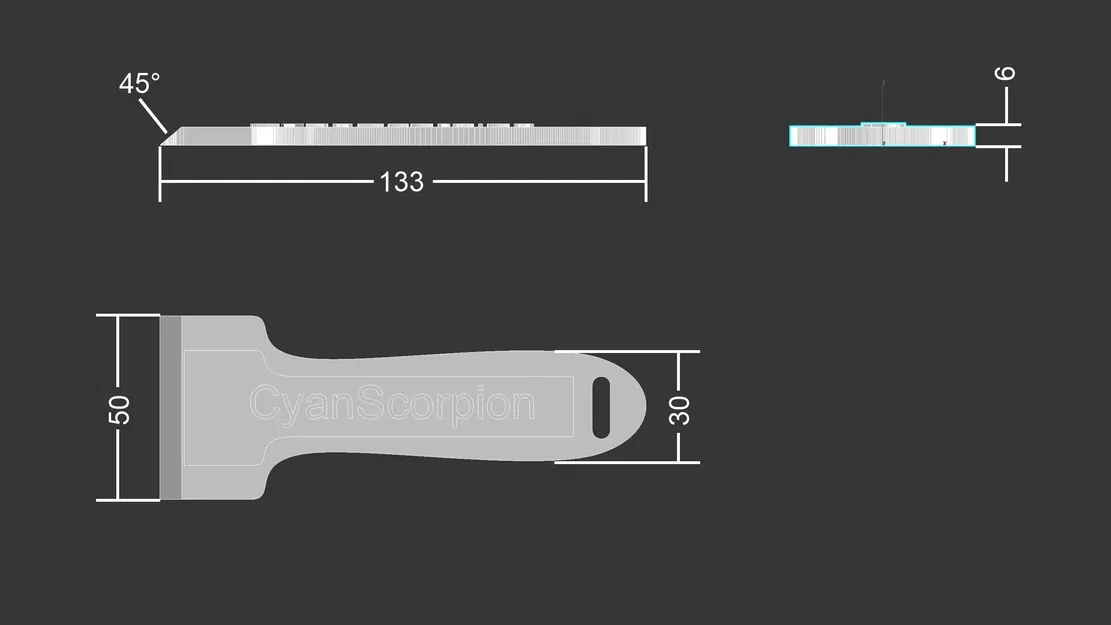 Xẻng nhựa cho việc lấy mô hình in từ bàn nhiệt - Image 6