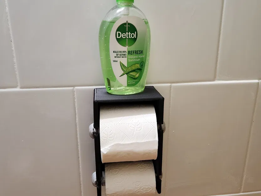 Giá đỡ cuộn giấy vệ sinh đôi cho nhà vệ sinh ngoài trời - Image 1