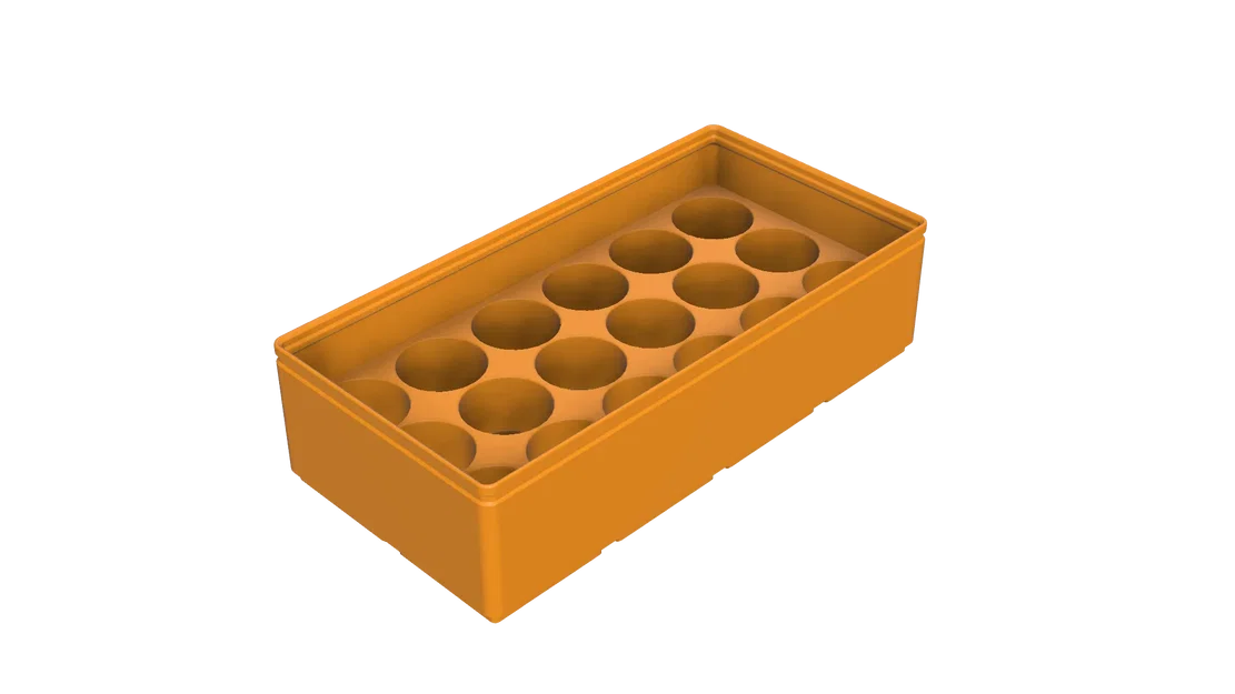 Kệ chứa chai sơn Vallejo trong hộp Gridfinity - Image 1