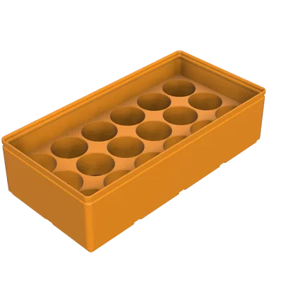 Kệ chứa chai sơn Vallejo trong hộp Gridfinity