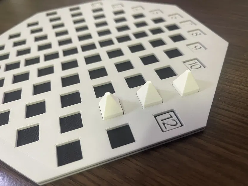 Pawns trắng và màu sắc cho trò chơi Can't Stop - Image 1