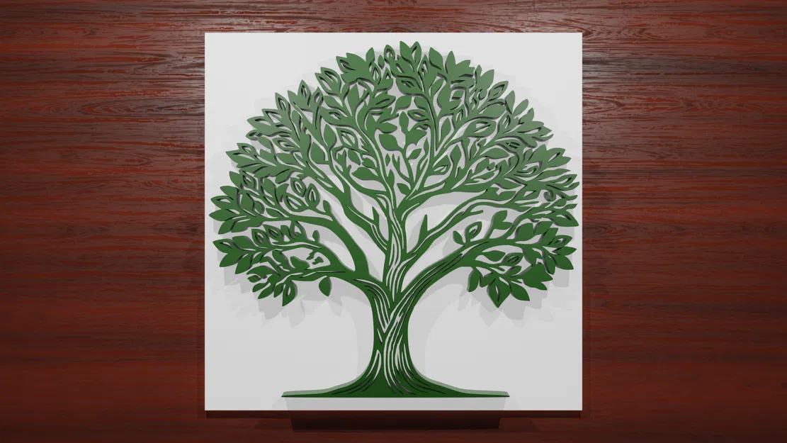 TRANG TRÍ TƯỜNG HÌNH CÂY 2D - Image 1