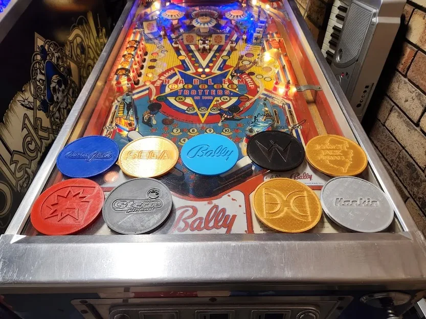 Đế lót ly với biểu tượng Pinball phiên bản 2 - Image 1