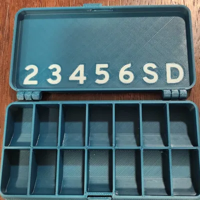 Hộp thuốc hàng tuần gọn nhẹ, dễ đọc cho người dùng