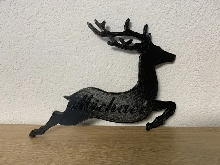 Silhouette tuần lộc trang trí Giáng Sinh - Image 1