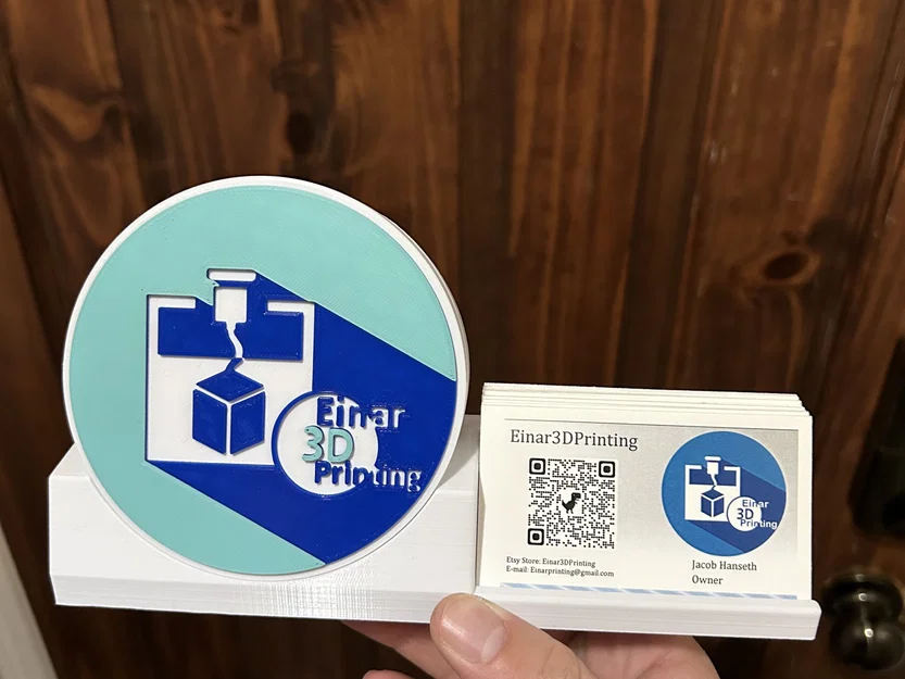 Giá đỡ danh thiếp tùy chỉnh với logo trống - Image 1