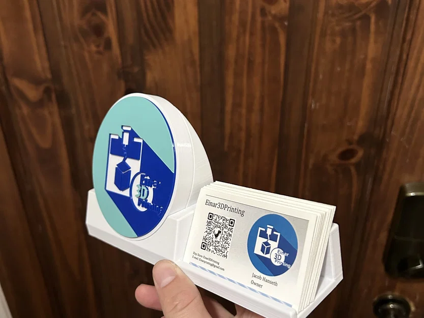 Giá đỡ danh thiếp tùy chỉnh với logo trống - Image 5