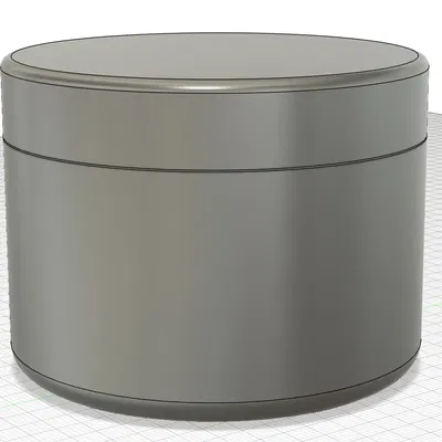 Hộp đựng có nắp vặn đường kính 80 mm