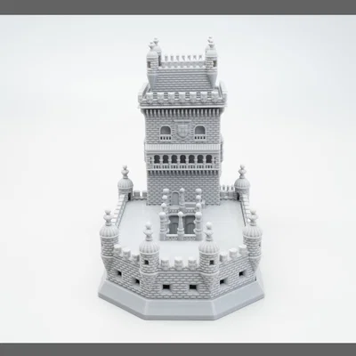 Tháp Belem với cầu kéo chi tiết