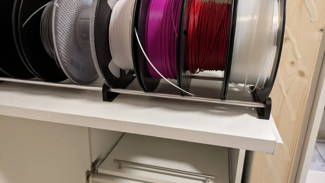 Giá đỡ cuộn filament tùy chỉnh cho tủ dưới máy in - Image 2