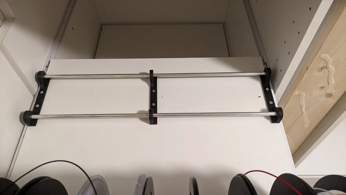 Giá đỡ cuộn filament tùy chỉnh cho tủ dưới máy in - Image 4