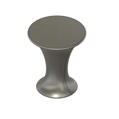 Bộ bàn và ghế hình đồng hồ cát đơn giản, uốn cong