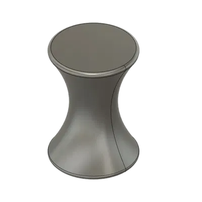 Bộ bàn và ghế hình đồng hồ cát đơn giản, uốn cong