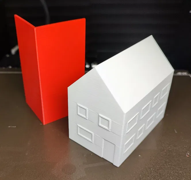 Mô hình nhà thu nhỏ với thiết kế mái và thân riêng biệt - Image 3