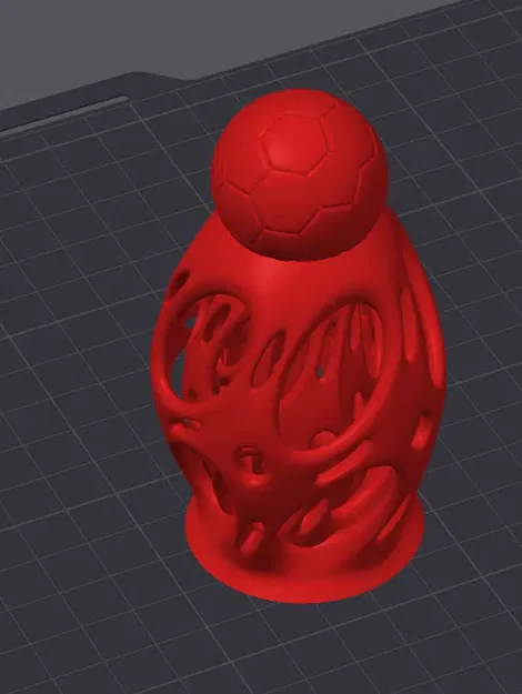 Cúp bóng đá photonic với quả bóng trên đỉnh - Image 1