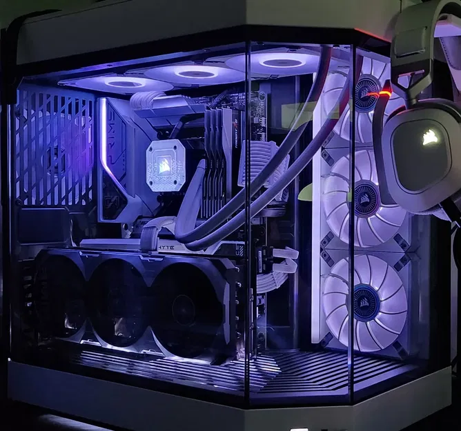 Bộ chuyển đổi quạt 3x120mm cho thùng máy Hyte Y60 - Image 1