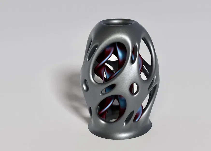 Điêu khắc hình xoắn ốc trong hình dạng trứng trừu tượng - Image 1