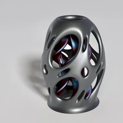 Điêu khắc hình xoắn ốc trong hình dạng trứng trừu tượng