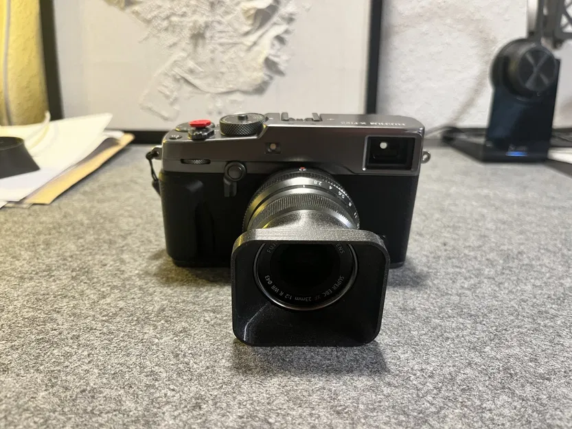 Nắp chụp vuông cho ống kính Fujinon 23mm f2 - Image 4