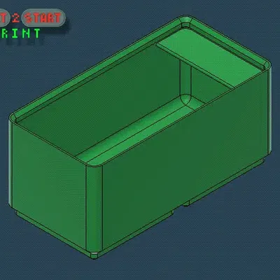 Thùng chứa 2x1x5 Gridfinity cho tổ chức bàn làm việc