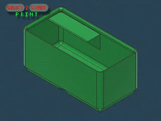 Thùng chứa 1x2x5 cho tổ chức bàn làm việc Gridfinity - Image 1