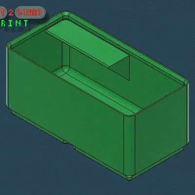 Thùng chứa 1x2x5 cho tổ chức bàn làm việc Gridfinity