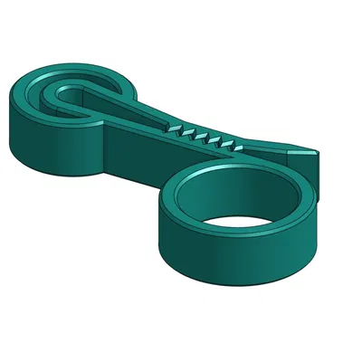 Kẹp nhỏ với răng cho túi đựng