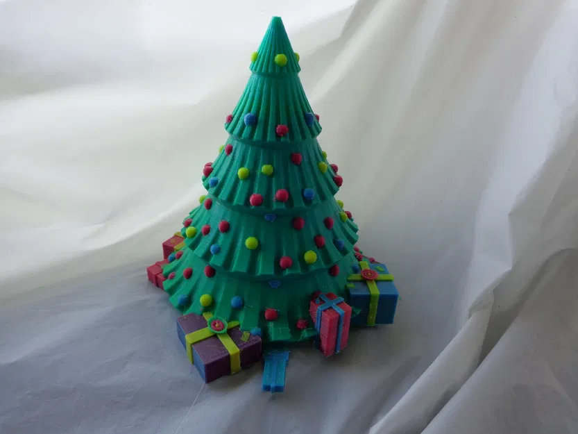 Cây thông Noel đa phần 2019 với chậu và bóng đèn - Image 8