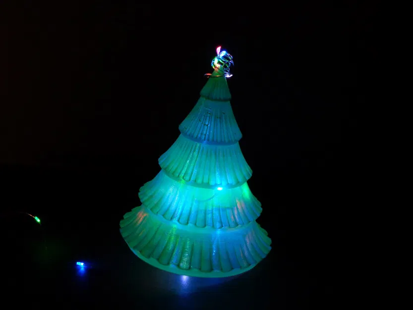 Cây thông Noel đa phần 2019 với chậu và bóng đèn - Image 12