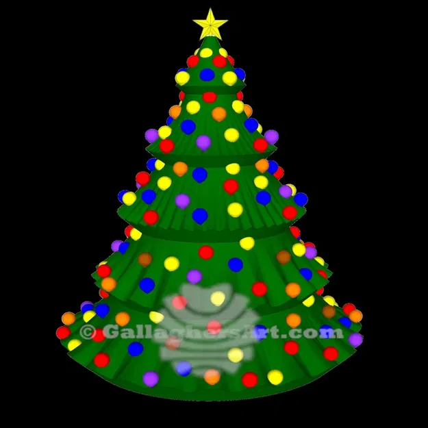 Cây thông Noel đa phần 2019 với chậu và bóng đèn - Image 15