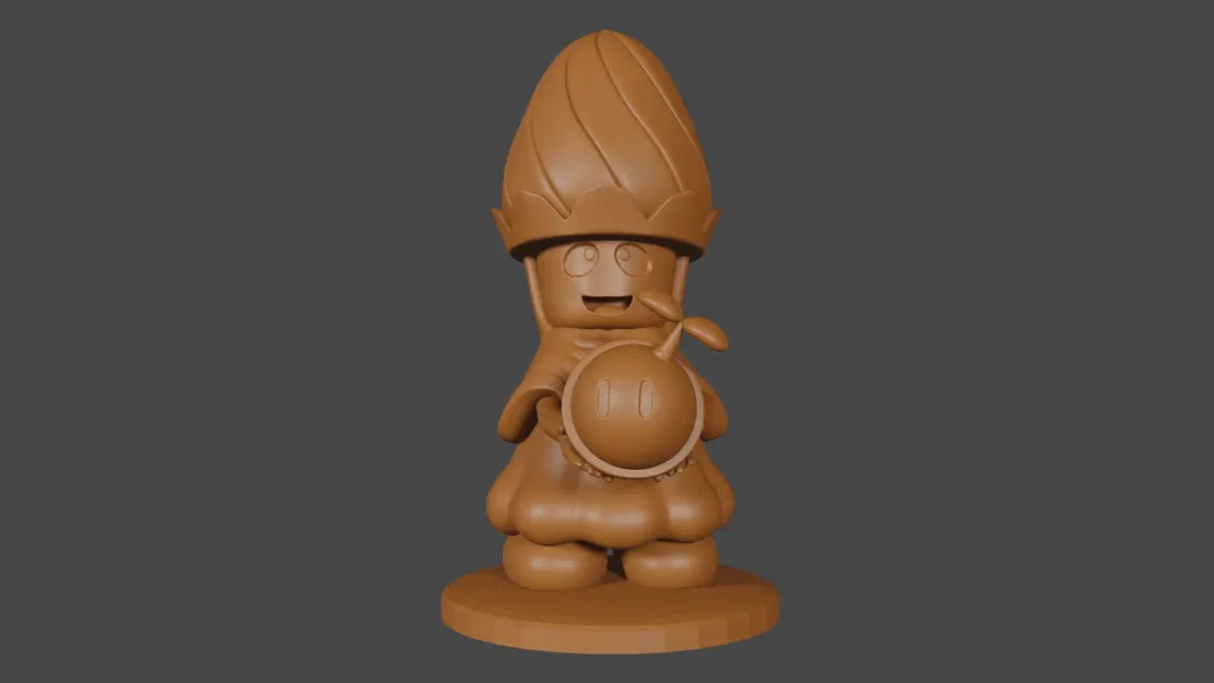 Nhân vật Mario Wonder phong cách Poplin cho DnD tabletop - Image 1