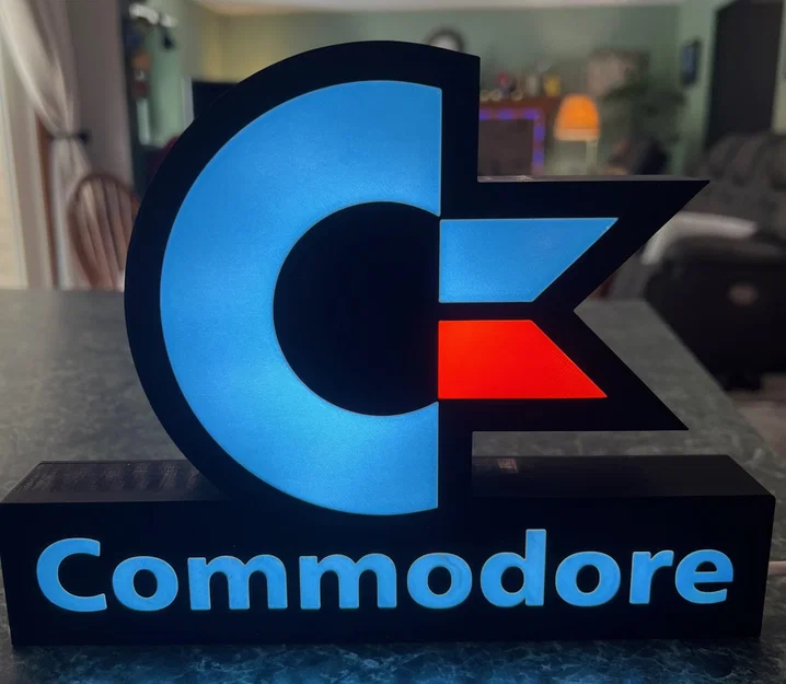 Đèn LED hộp ánh sáng với biểu tượng Commodore - Image 1