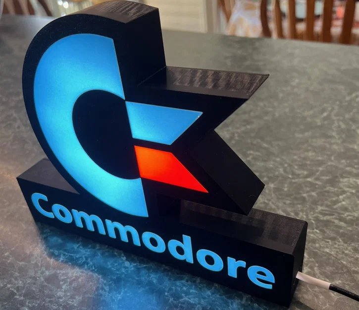 Đèn LED hộp ánh sáng với biểu tượng Commodore - Image 2