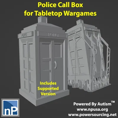 Hộp gọi cảnh sát hiện đại cho trò chơi bàn và nhập vai