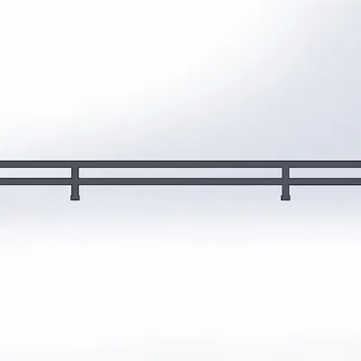 Hàng rào dễ in cho mô hình đường sắt TT