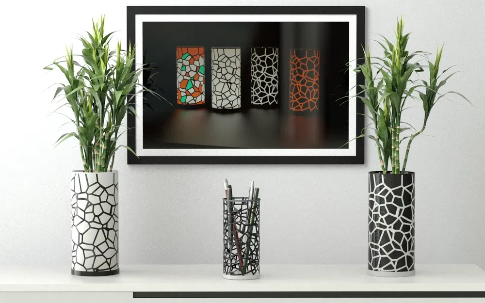 Đèn bàn hình bình hoa đa năng để bút - Image 1