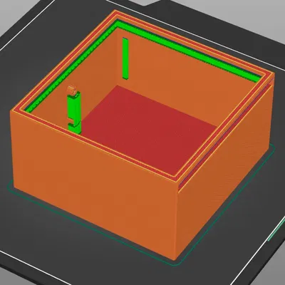 Hộp đèn litophane cho 1-2 tranh lithography 100mm x 100mm x 5mm