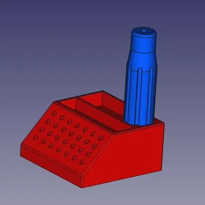 Cán cầm và đế giữ tua vít cho đầu 4mm