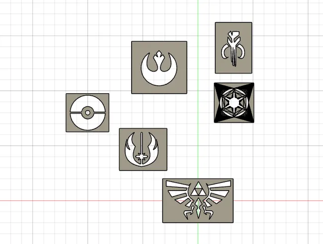 Thẻ decal logo chuyên nghiệp cho các nhân vật và biểu tượng - Image 1