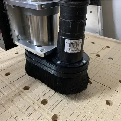 Giày bụi cho trục CNC 80mm với ống hút kiểu shopvac