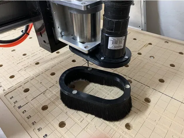 Giày bụi cho trục CNC 80mm với ống hút kiểu shopvac - Image 3