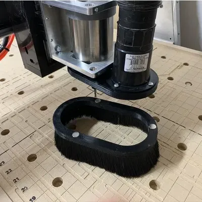 Giày bụi cho trục CNC 80mm với ống hút kiểu shopvac