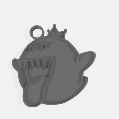 Mặt dây chuyền/chìa khóa King Boo dễ in 3D