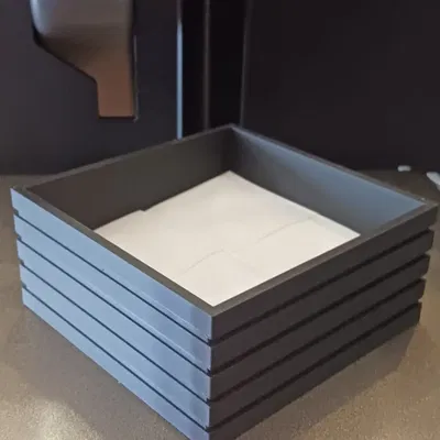 Hộp khăn giấy mini phong cách gỗ cho Tempos